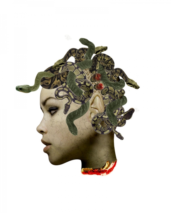Creation of Medusa's Head: Step 10